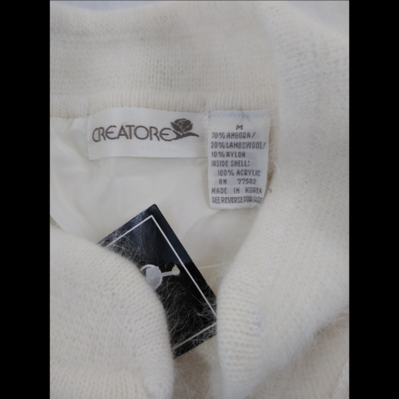 NWT Vintage Creatore Angora/lambs wool Sweater M - Picture 5 of 10